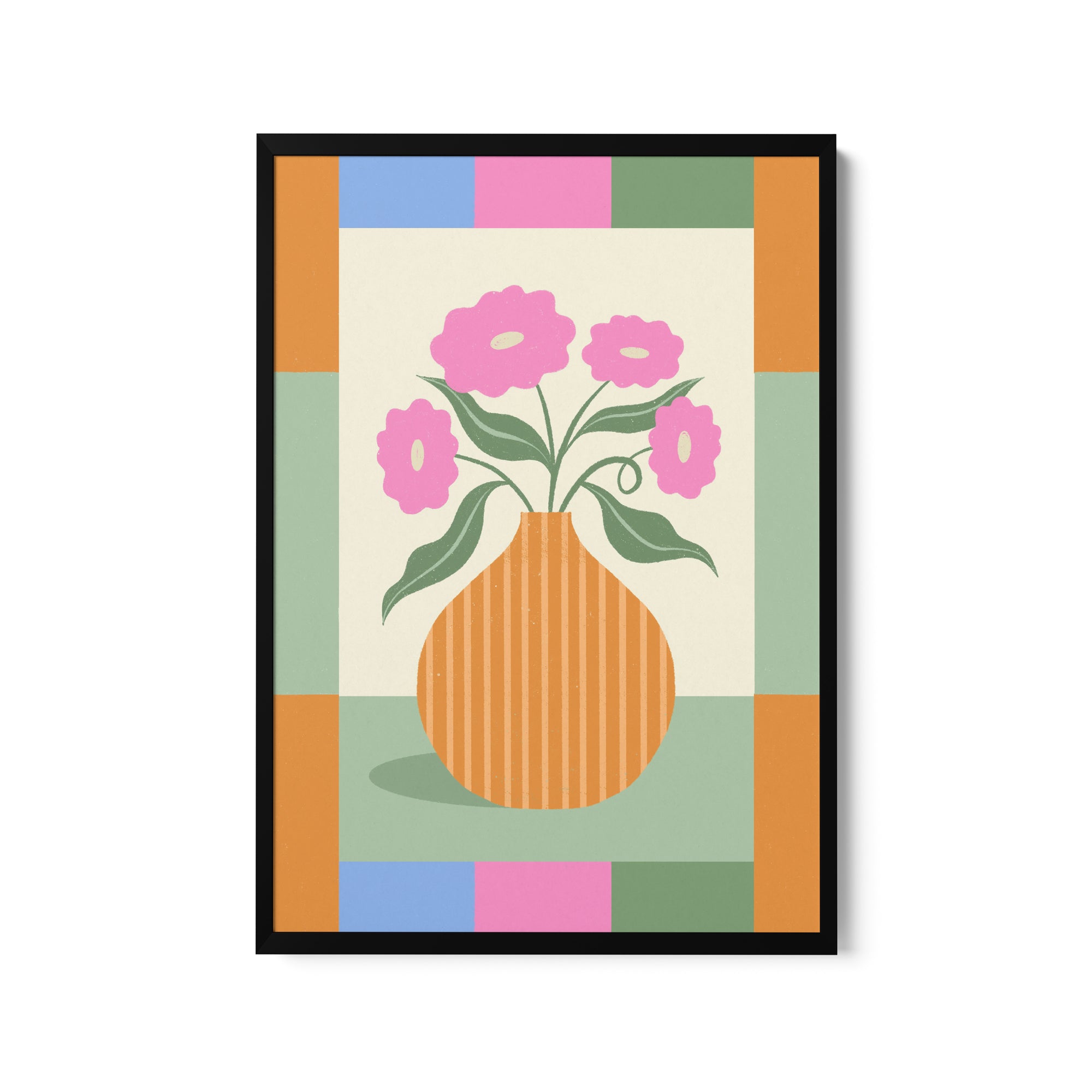 a picture of a vase with flowers in it