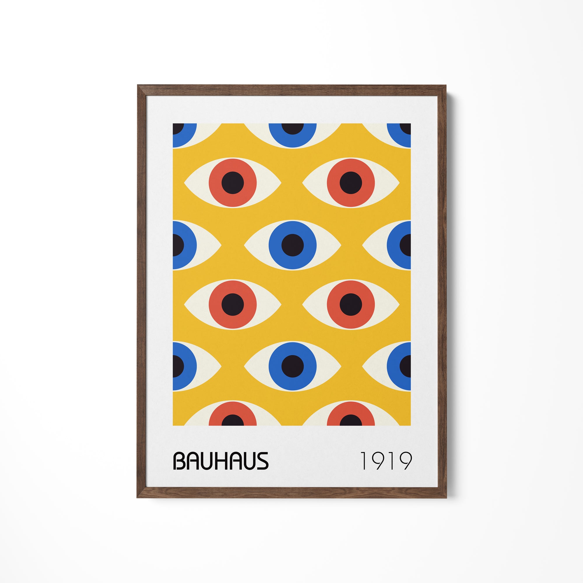 a picture of an eye pattern on a wall