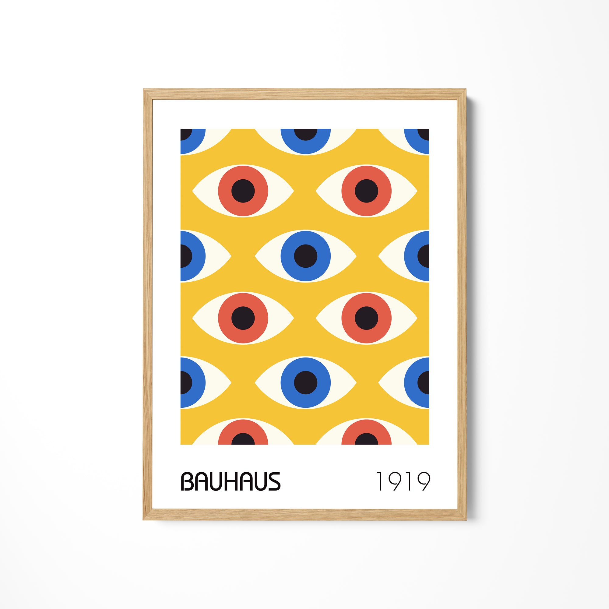 a picture of an eye pattern on a wall