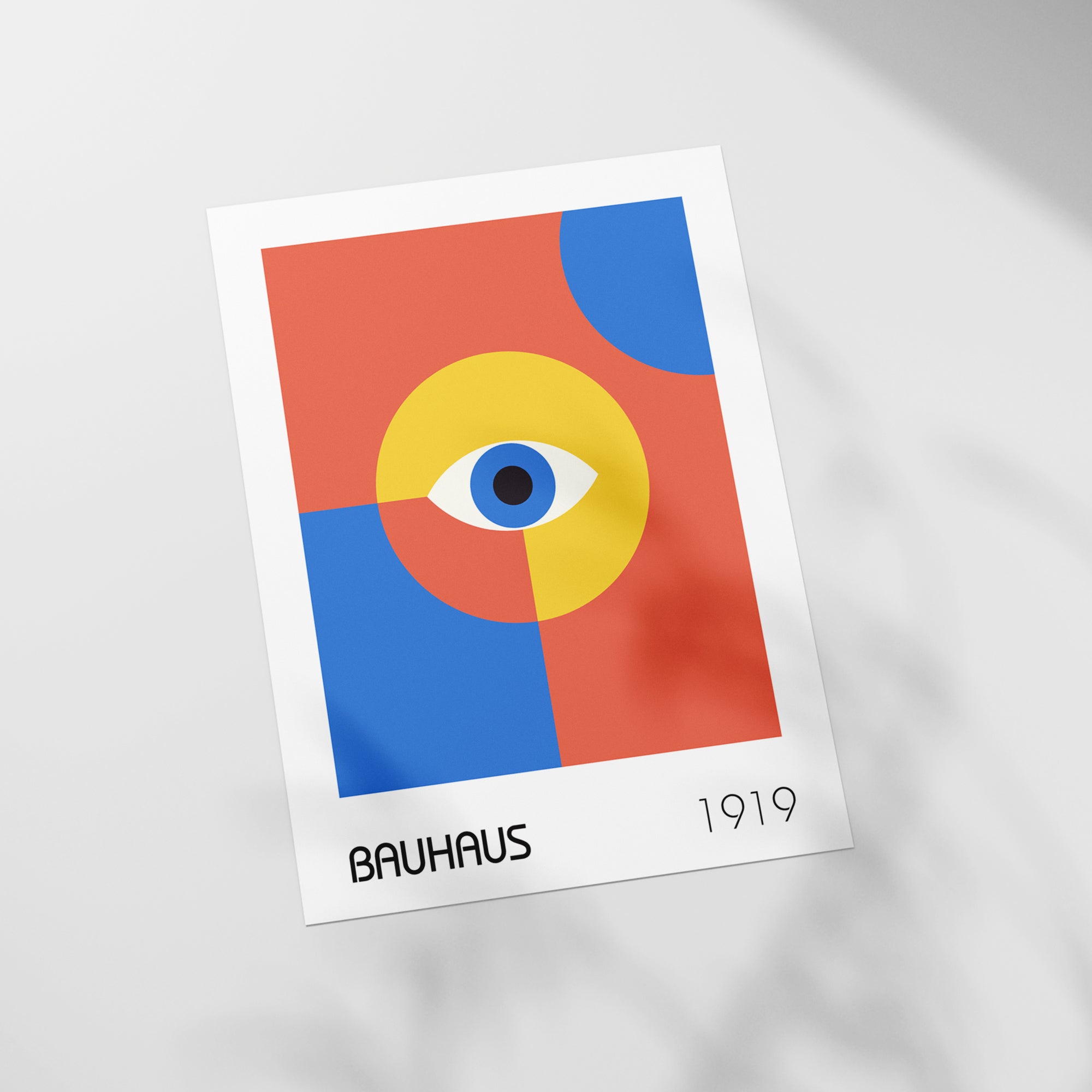 a poster with a picture of an eye on it