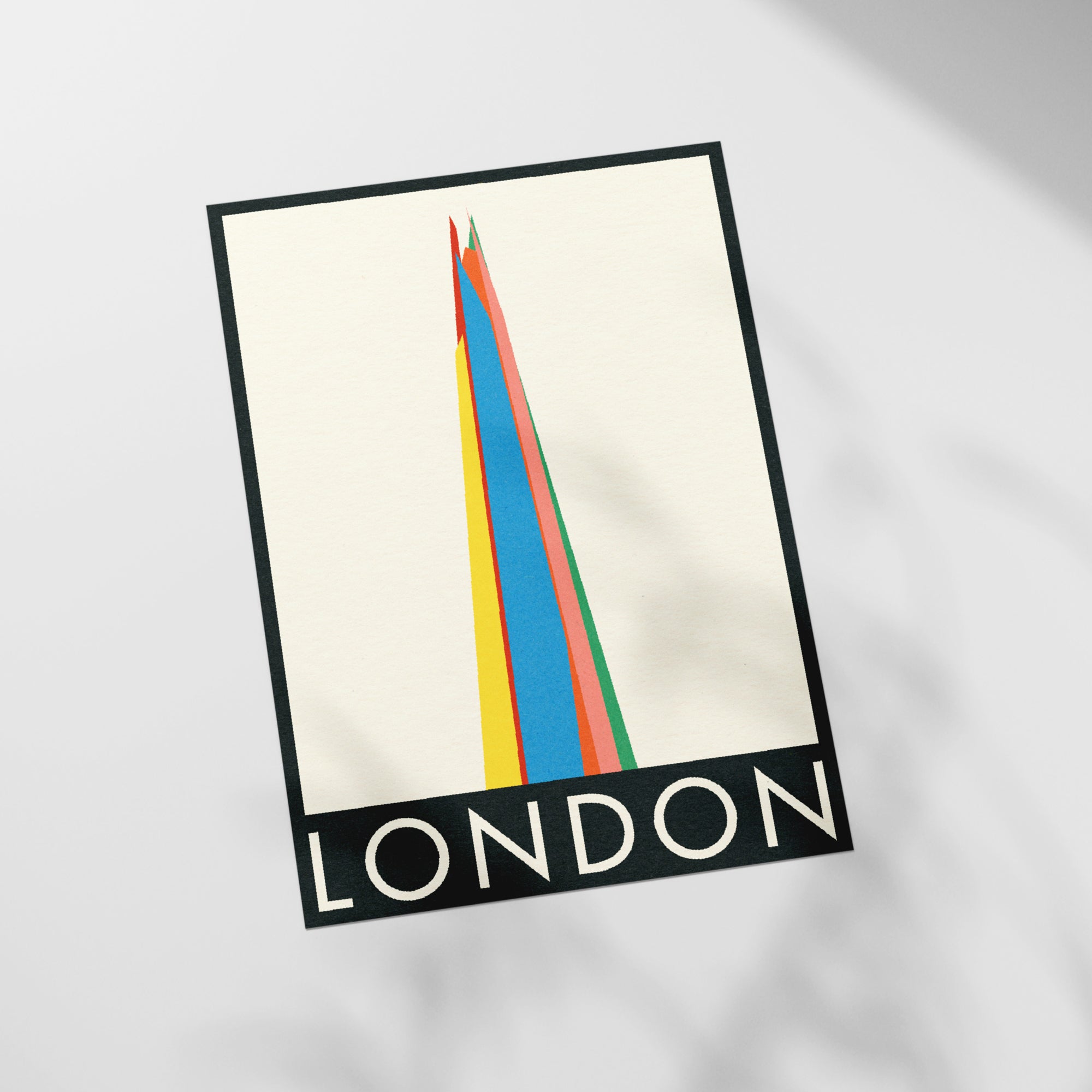 a picture of a london sign hanging on a wall