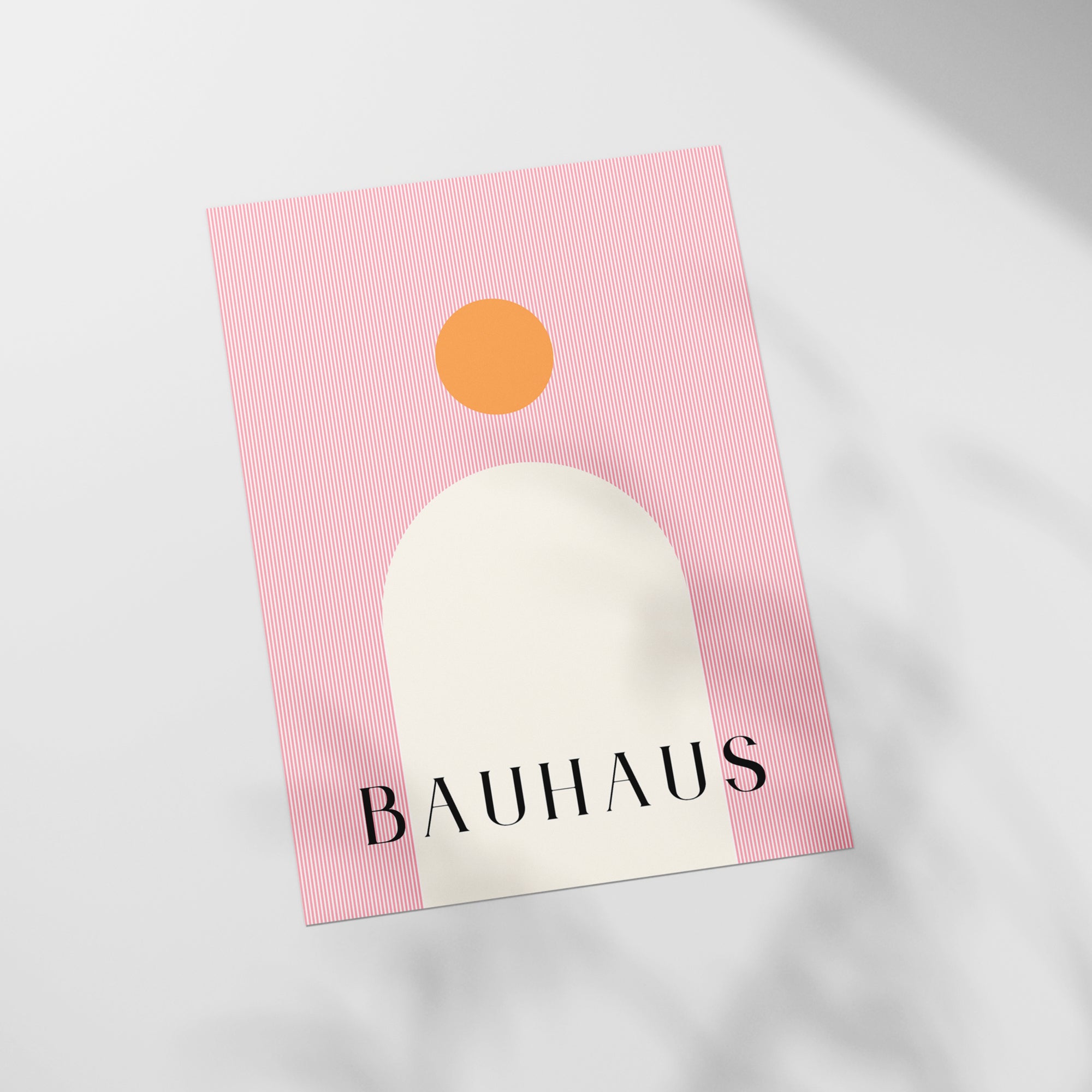 a close up of a piece of paper with the word bauhaus on