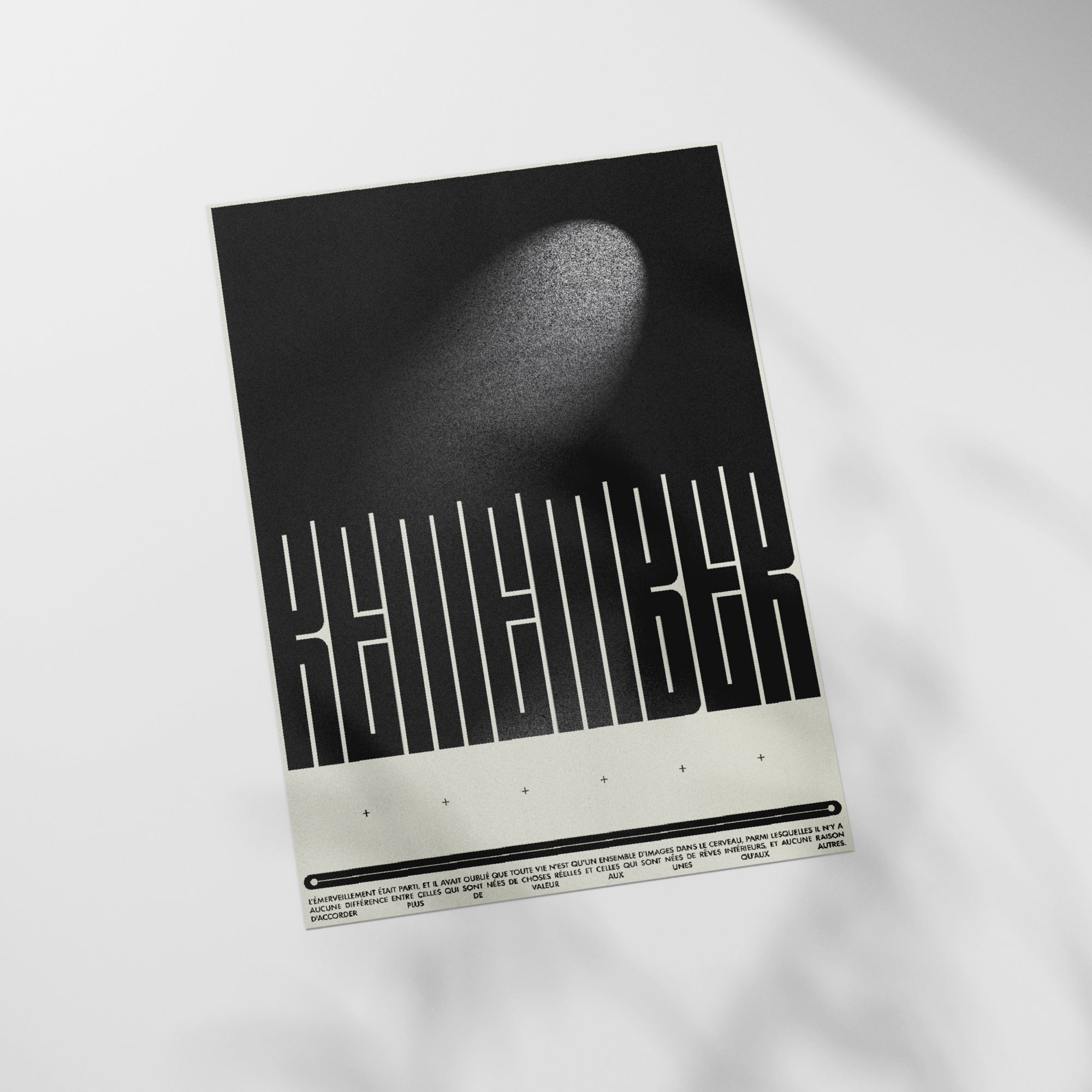 a black and white photo of a black and white poster