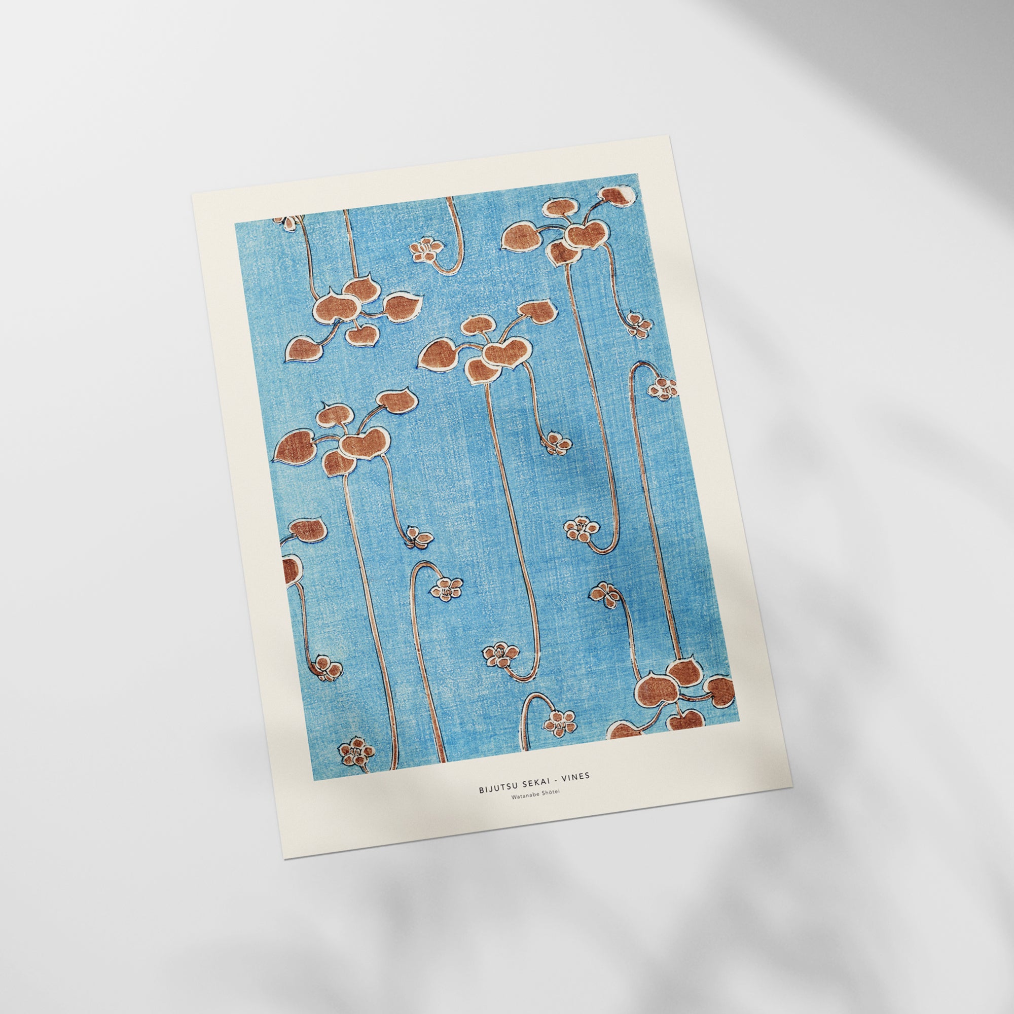 a piece of paper with a picture of flowers on it