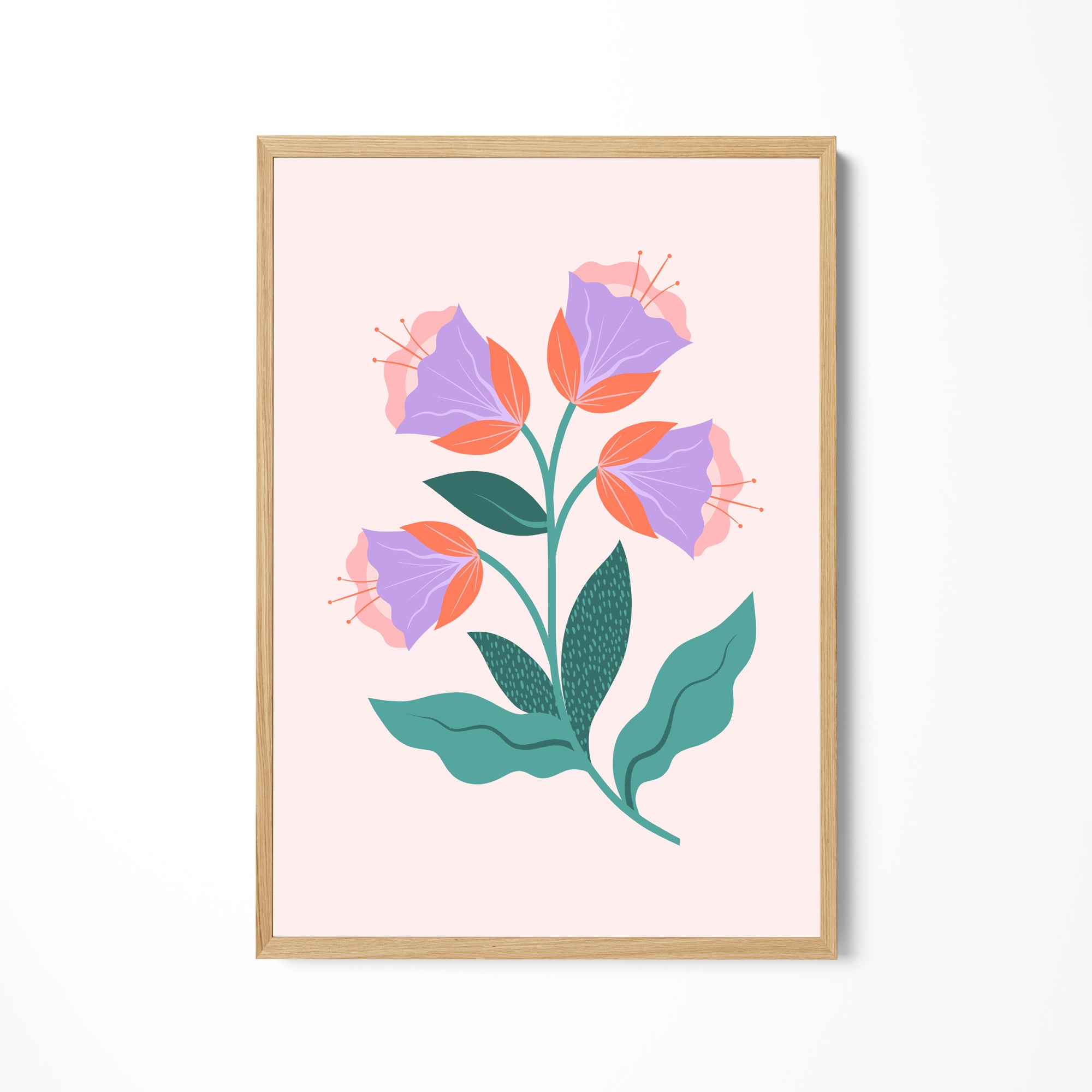 a picture of a pink and purple flower on a pink background