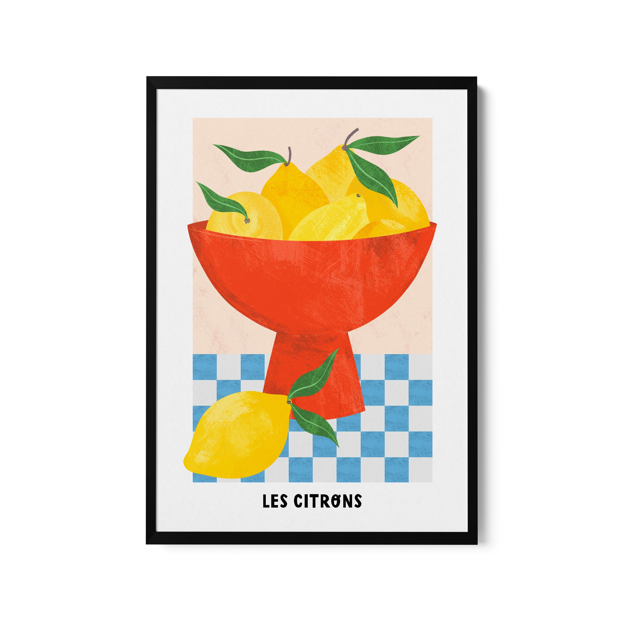 a picture of a bowl of lemons on a table