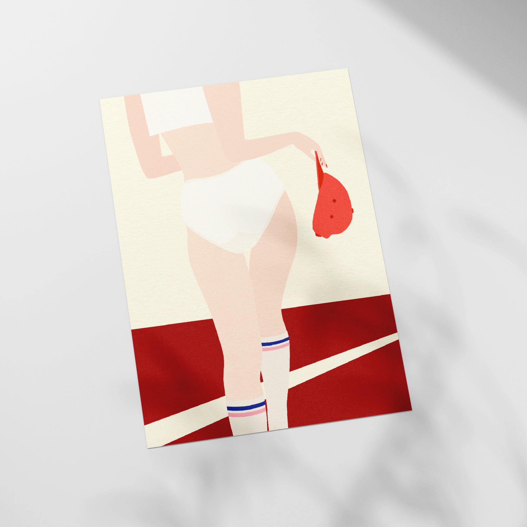 a picture of a woman in a white underwear