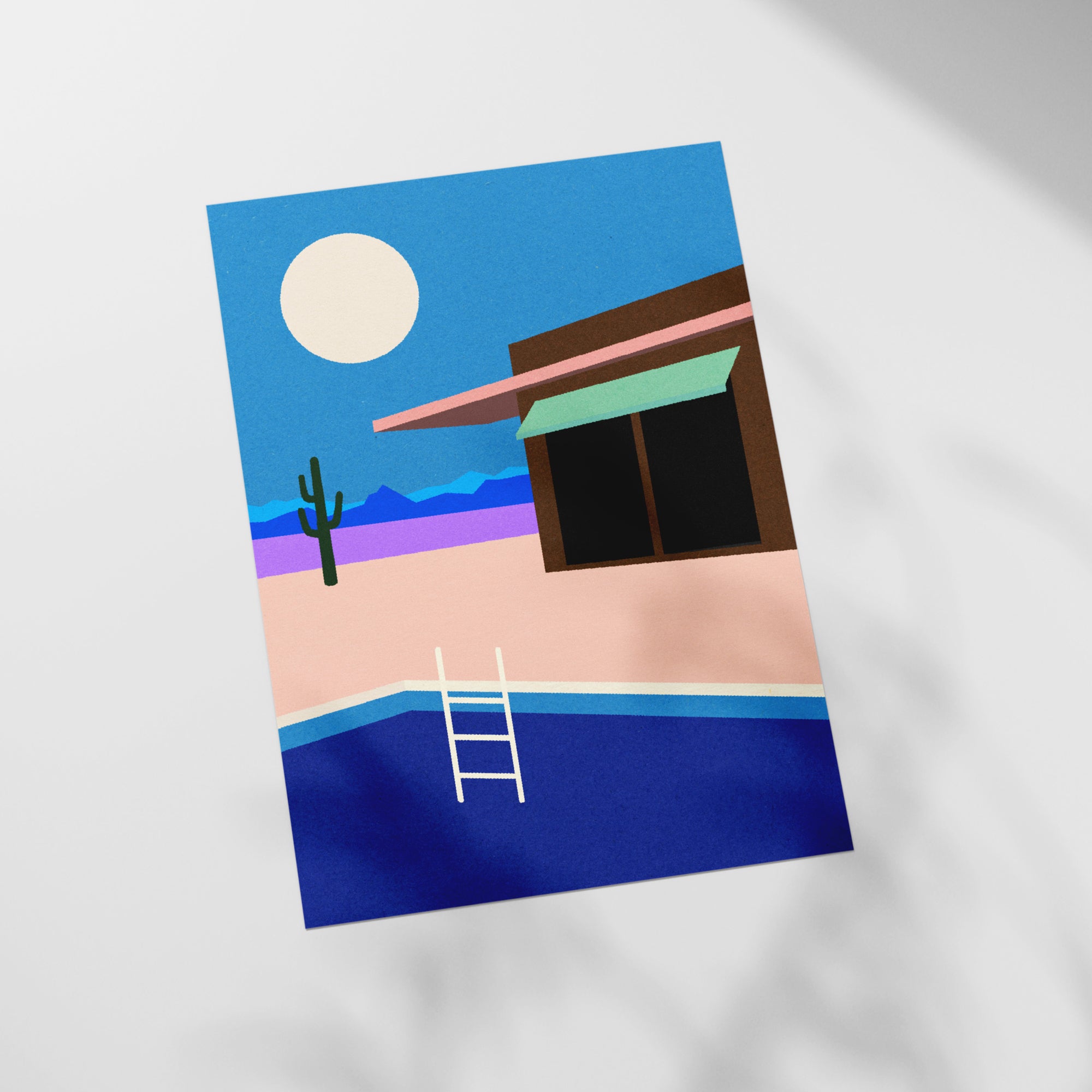a piece of paper with a picture of a house on it