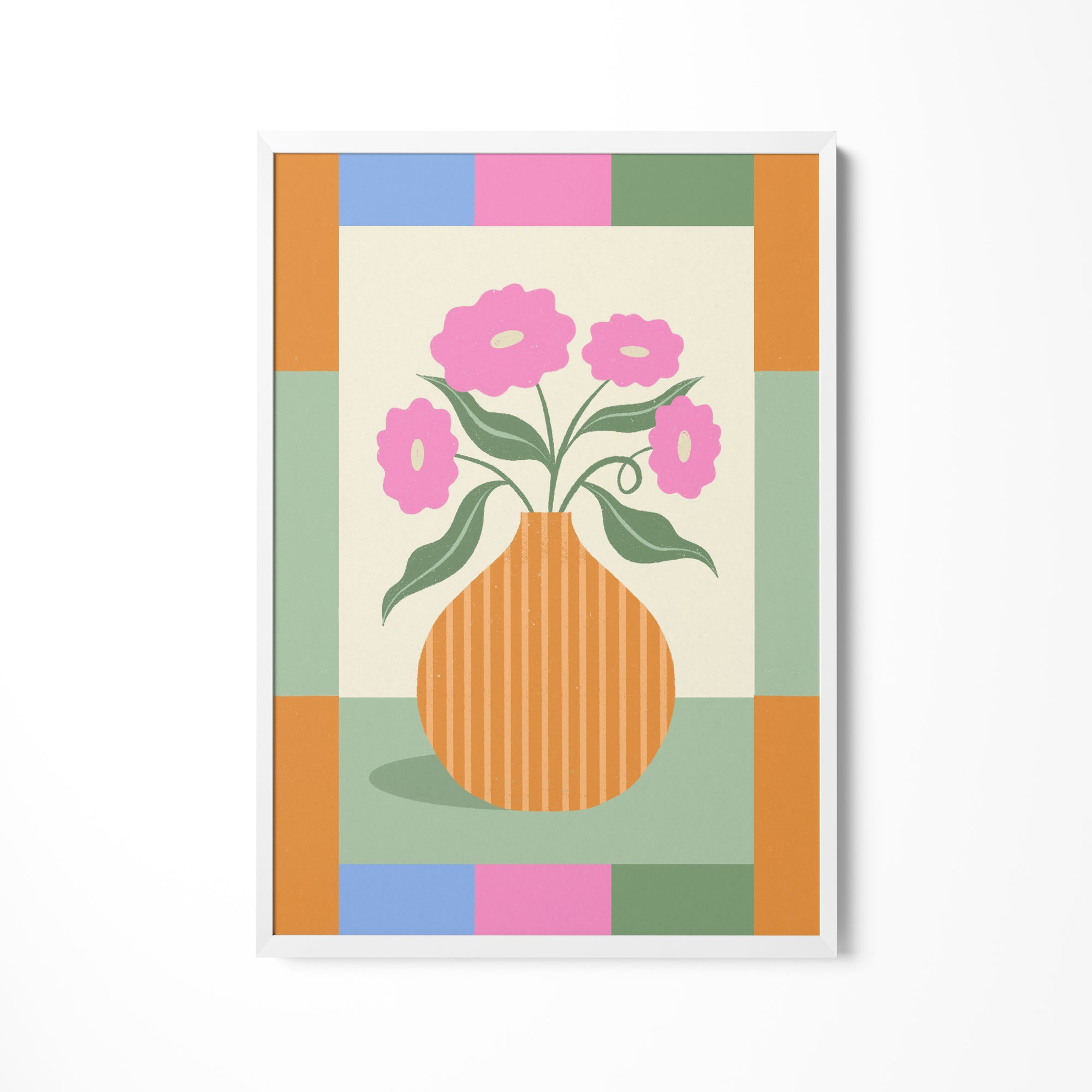 a picture of a vase with flowers in it