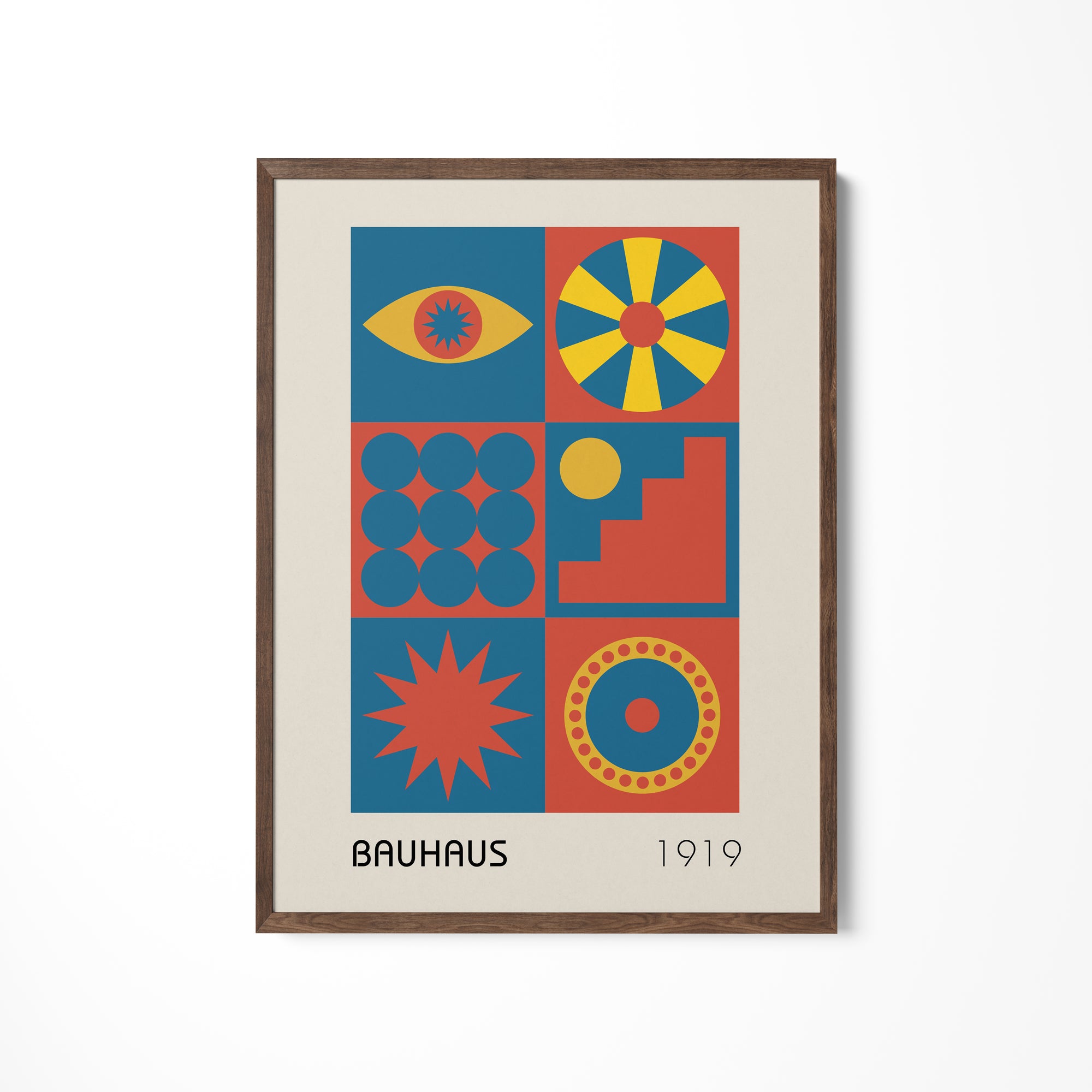 a picture hanging on the wall of a room