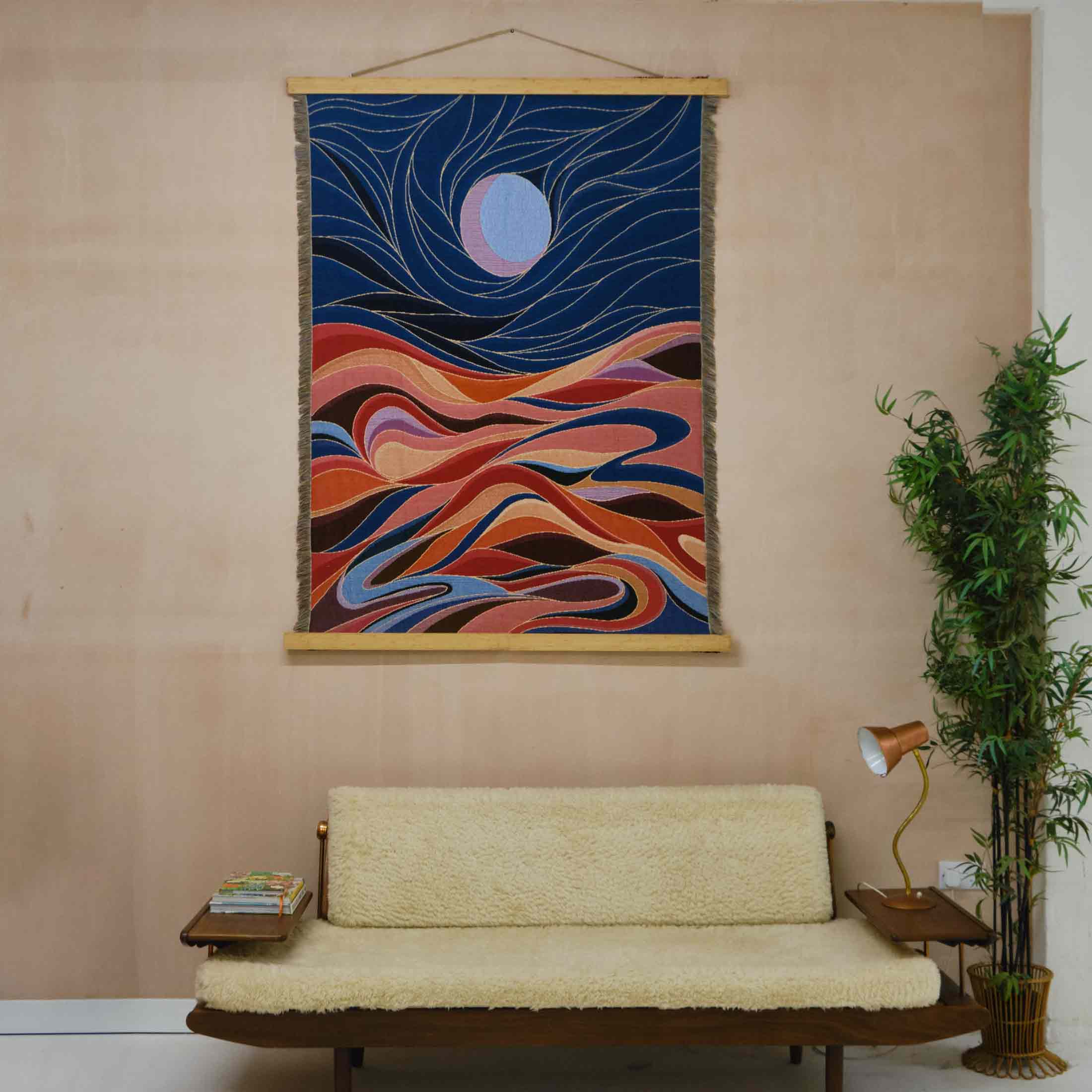 Cadre suspendu en bambou