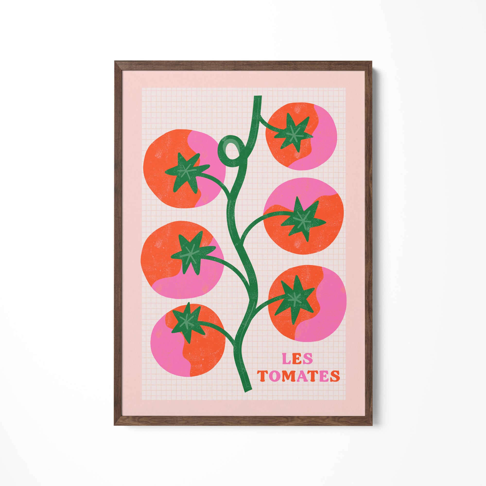 a picture of a plant on a wall