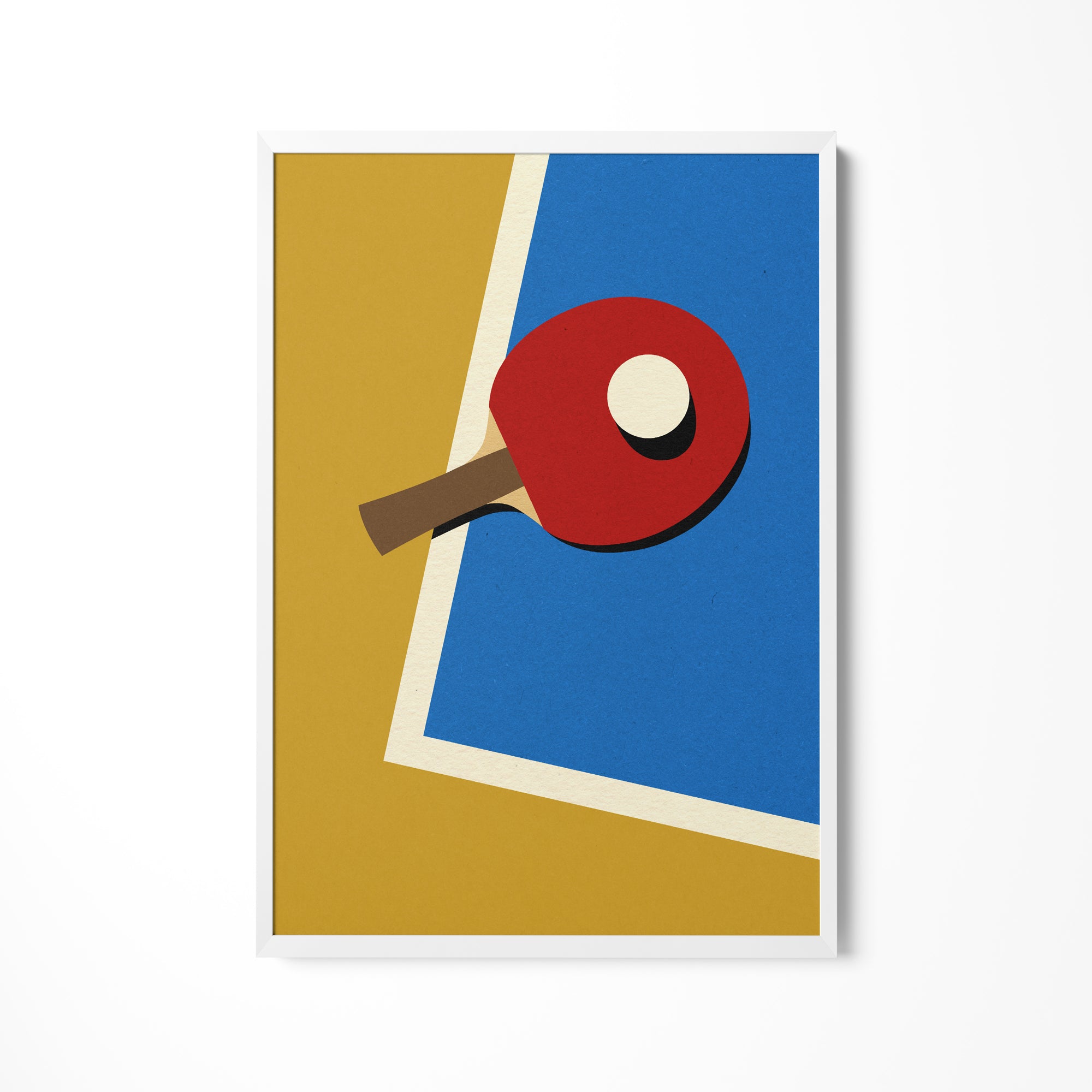 a picture of a ping pong paddle on a table