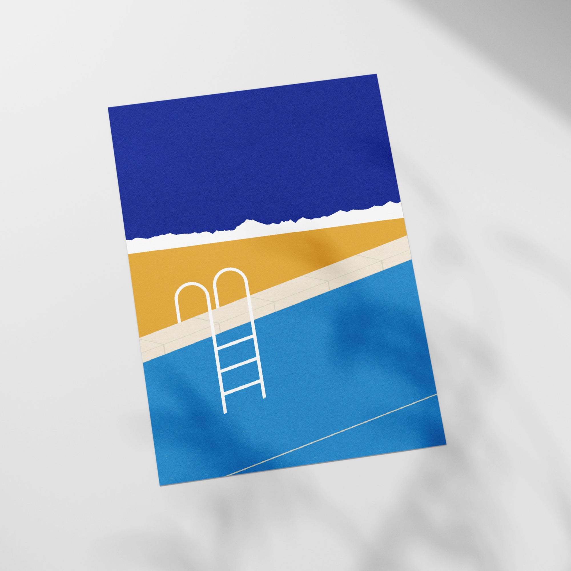 a piece of paper with a ladder on it