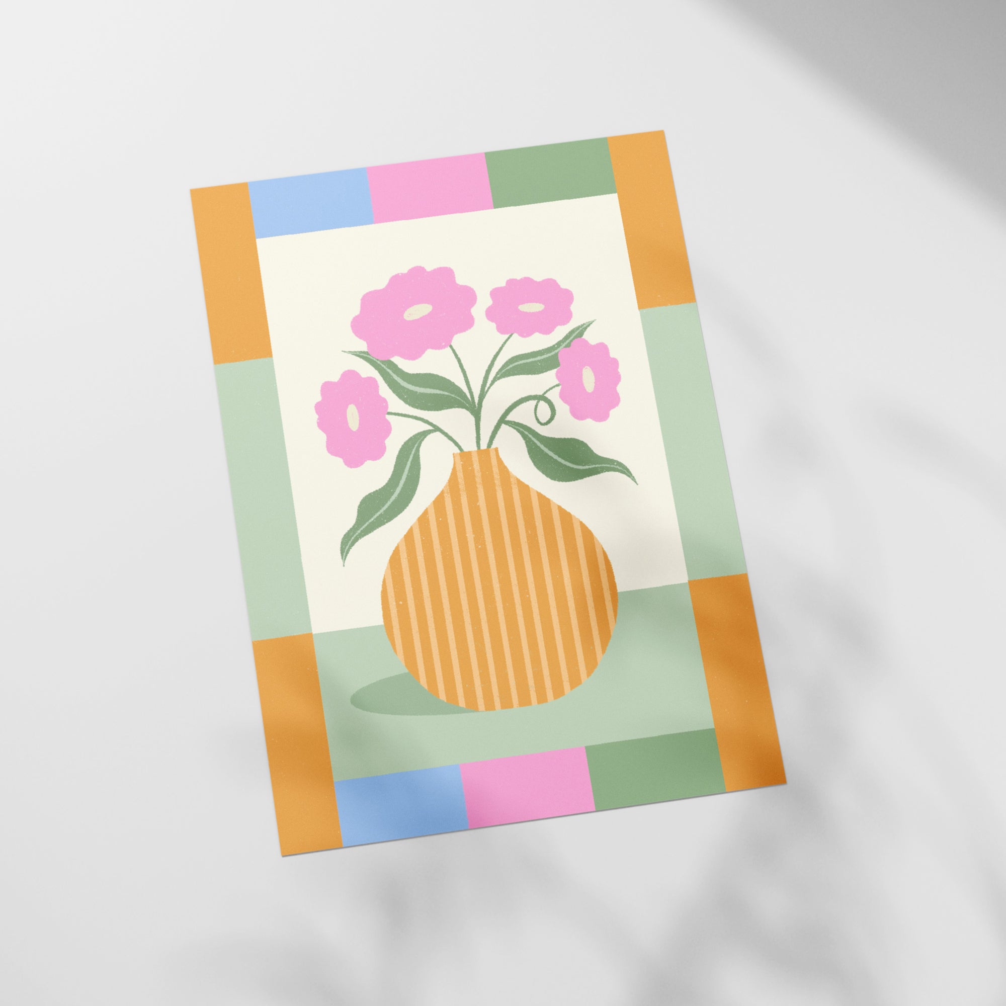 a picture of a vase with flowers in it