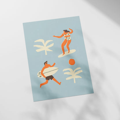 a picture of a person on a surfboard