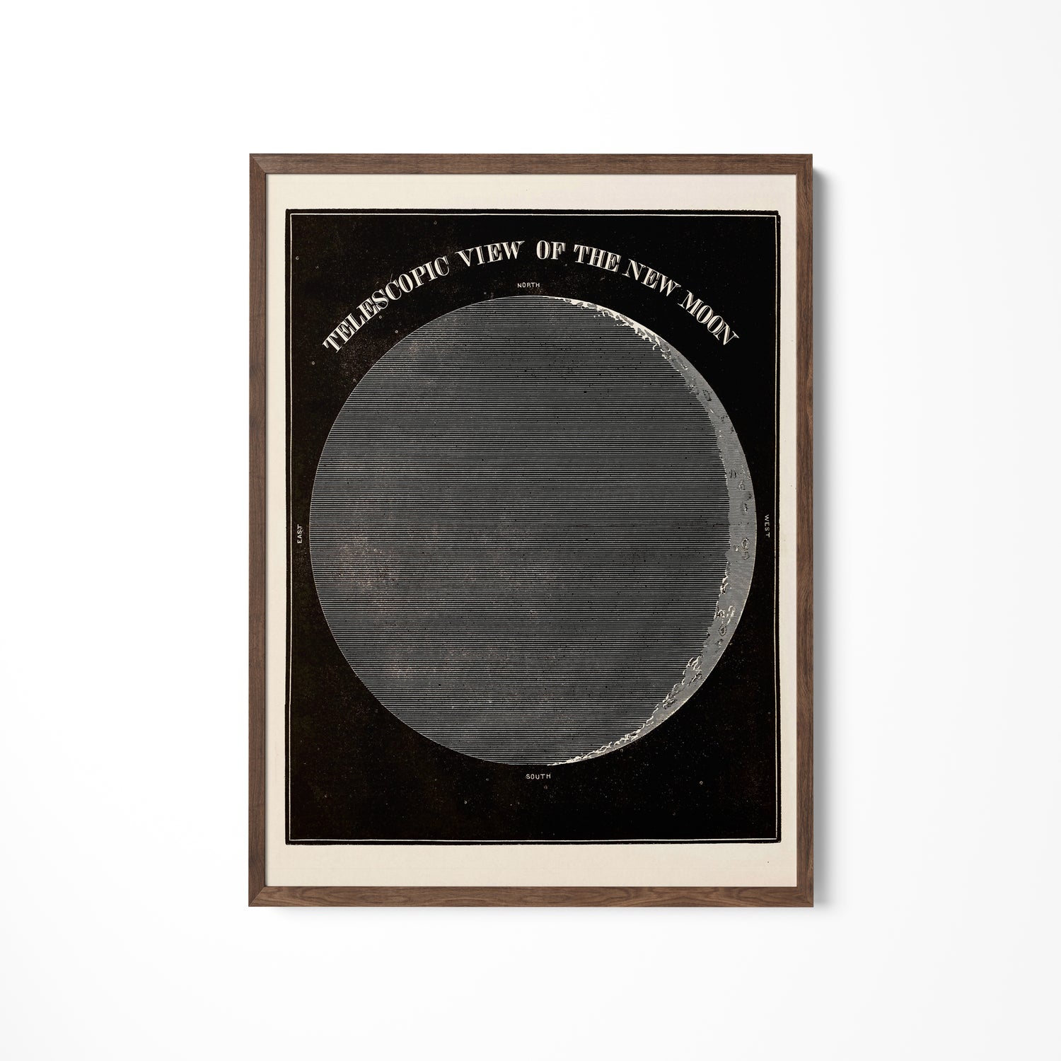 a black and white picture of a half moon