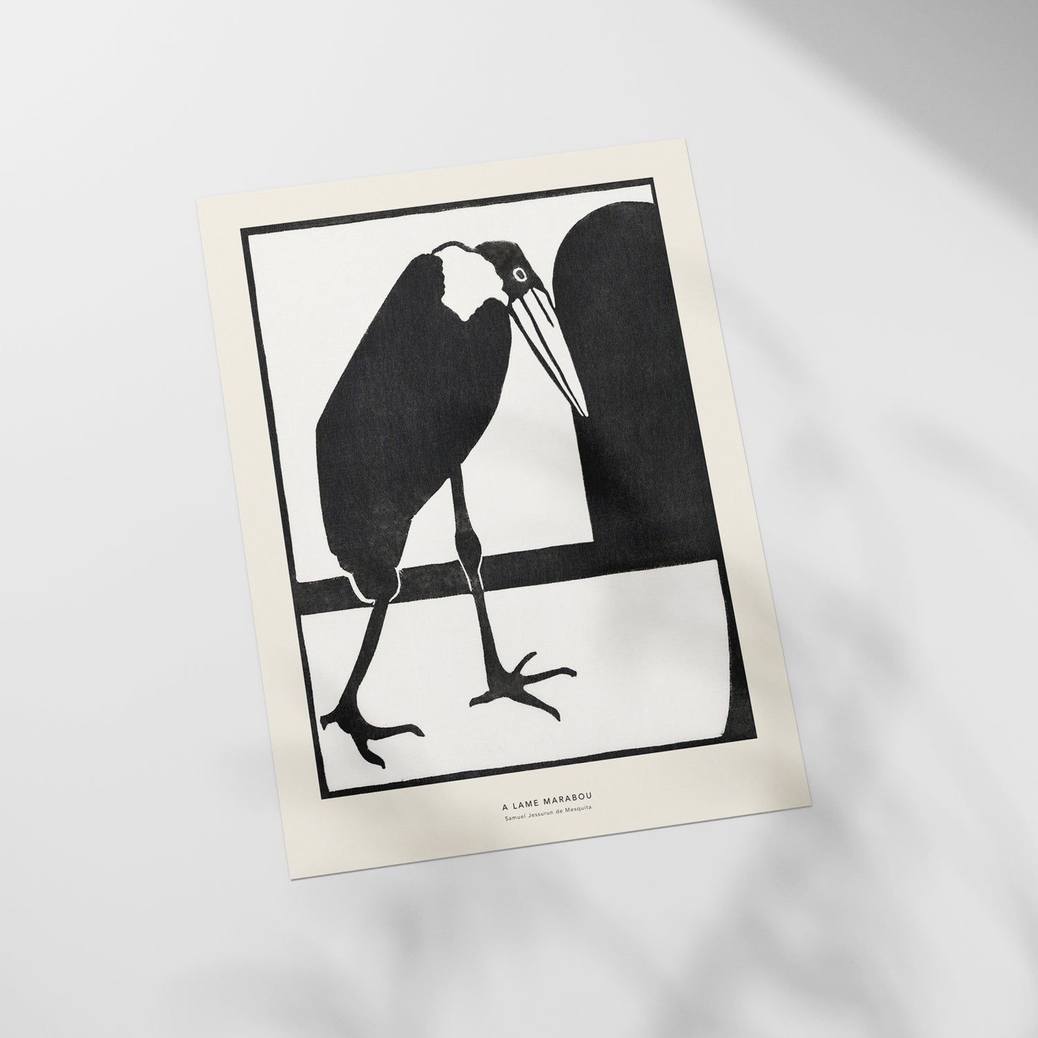 a black and white picture of a bird sitting on a window sill