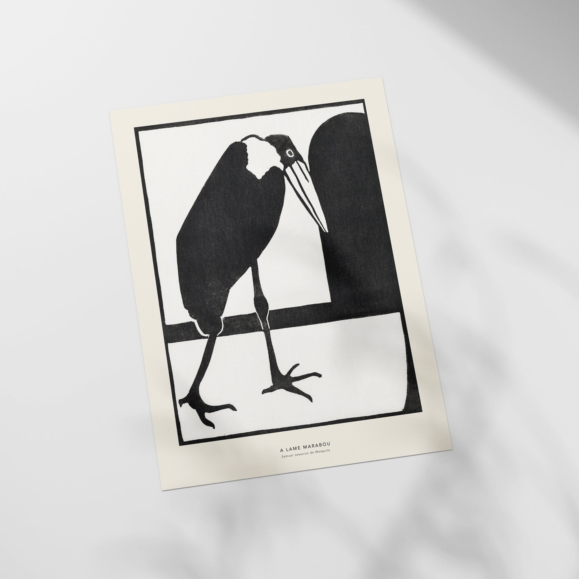 a black and white picture of a bird sitting on a window sill