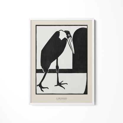 a black and white drawing of a bird