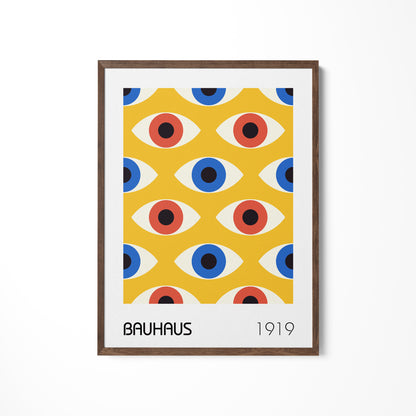 a picture of an eye pattern on a wall
