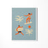 a picture of a woman on a surfboard and a man with a surfboard
