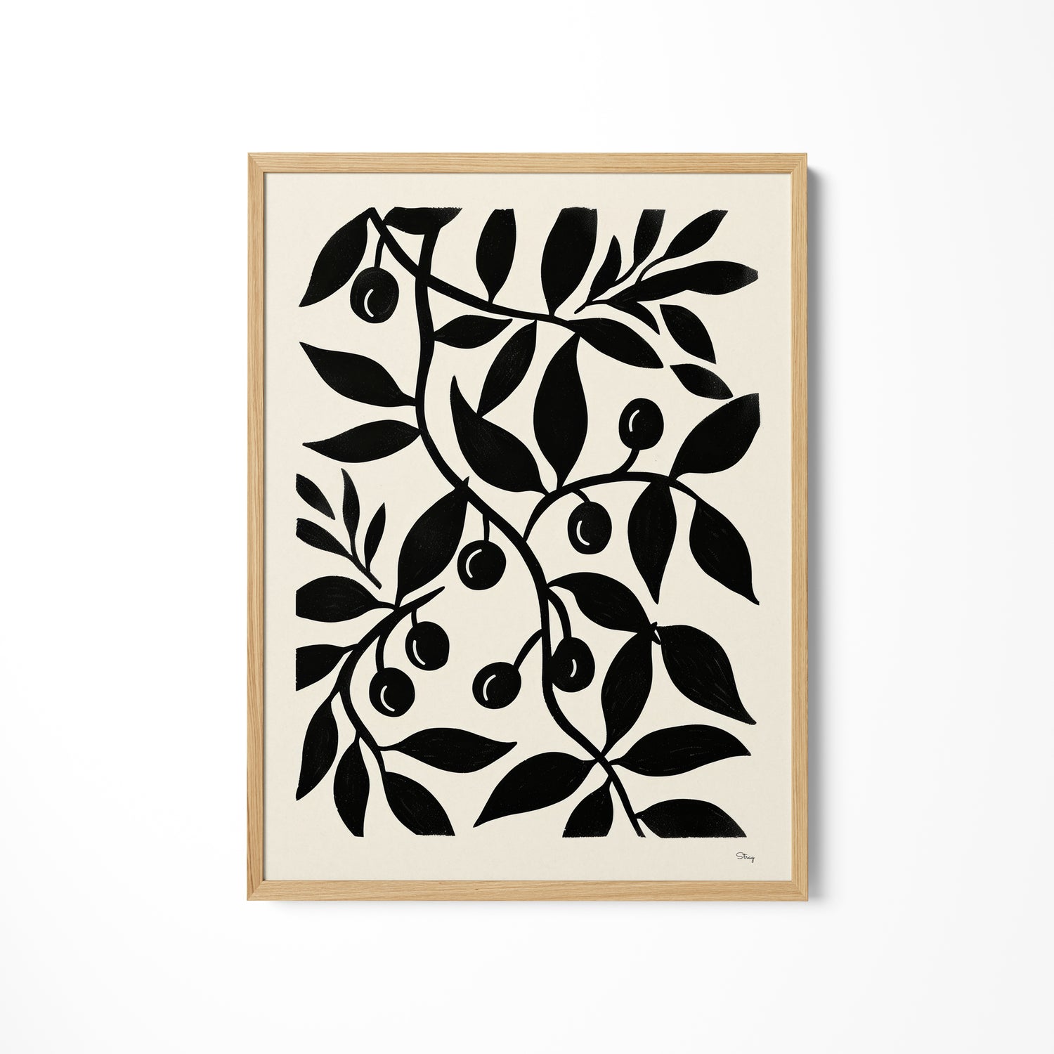a black and white picture of an olive tree
