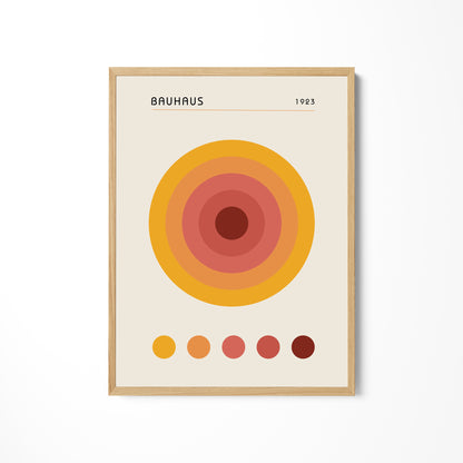a picture of a poster with a circular design