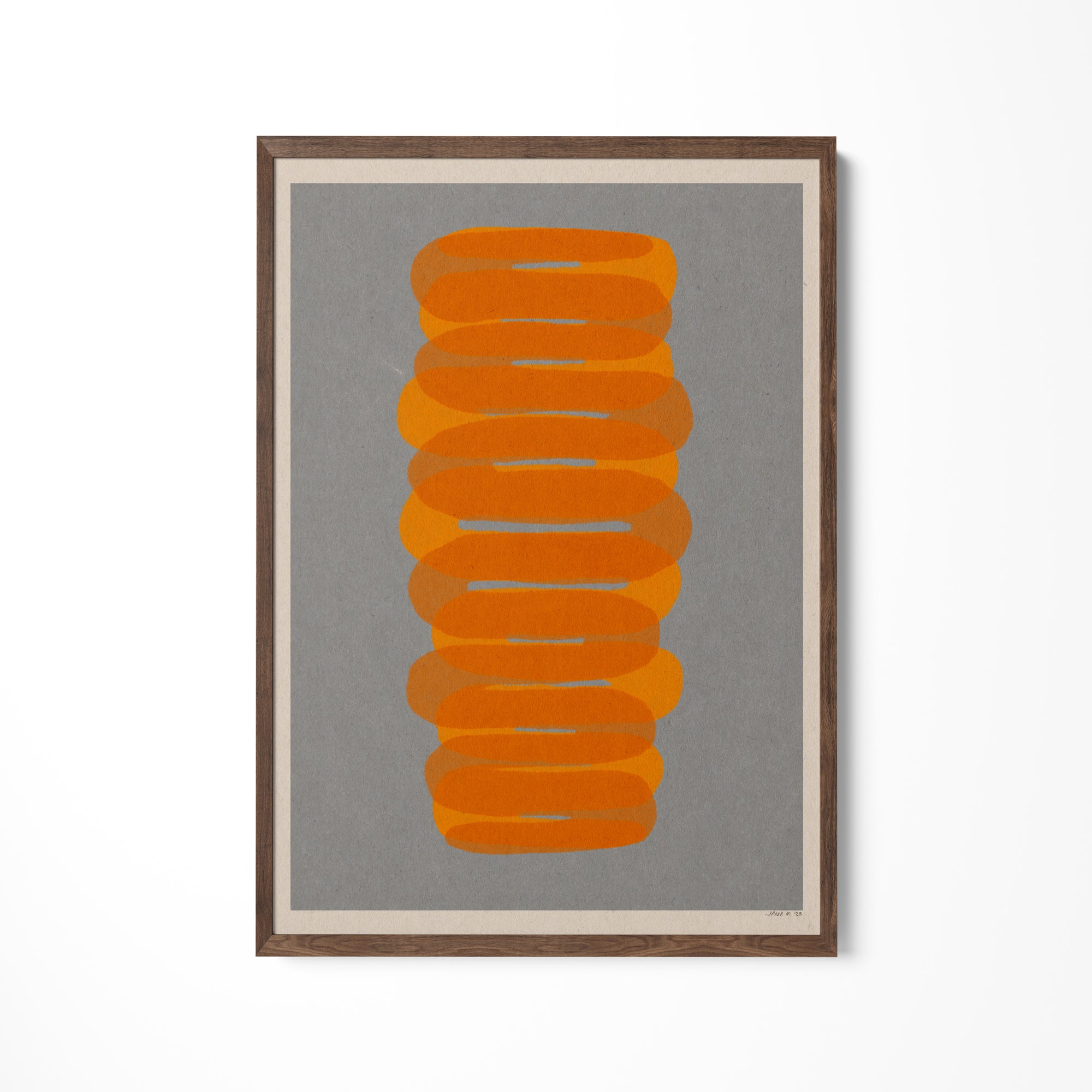 a picture of a painting on a wall