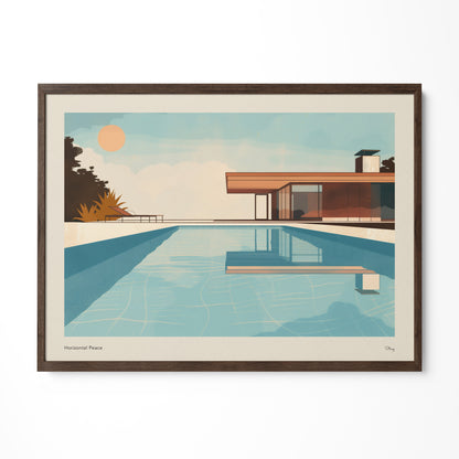 a picture of a swimming pool with a house in the background
