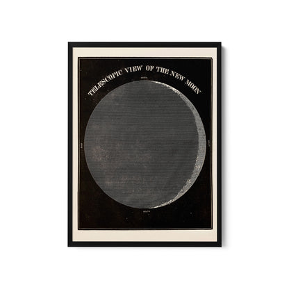 a black and white picture of a half moon