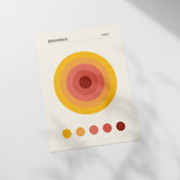 a paper with a picture of a circle on it