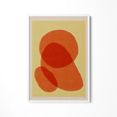 a picture of a red and yellow abstract painting