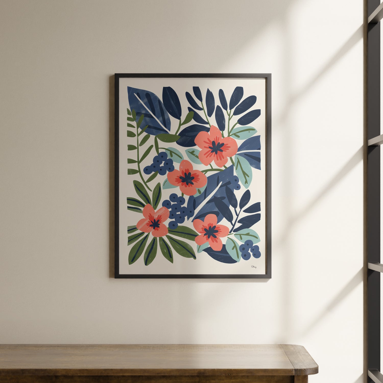 Fleurs sauvages Impression artistique