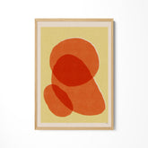 a picture of a red and yellow abstract painting