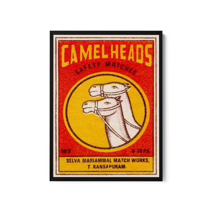 a sticker with a picture of a camel on it