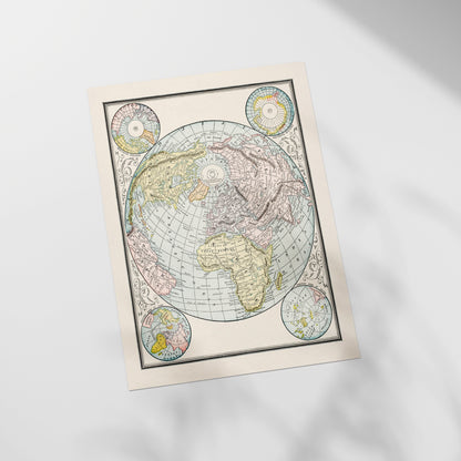 a picture of a map of the world