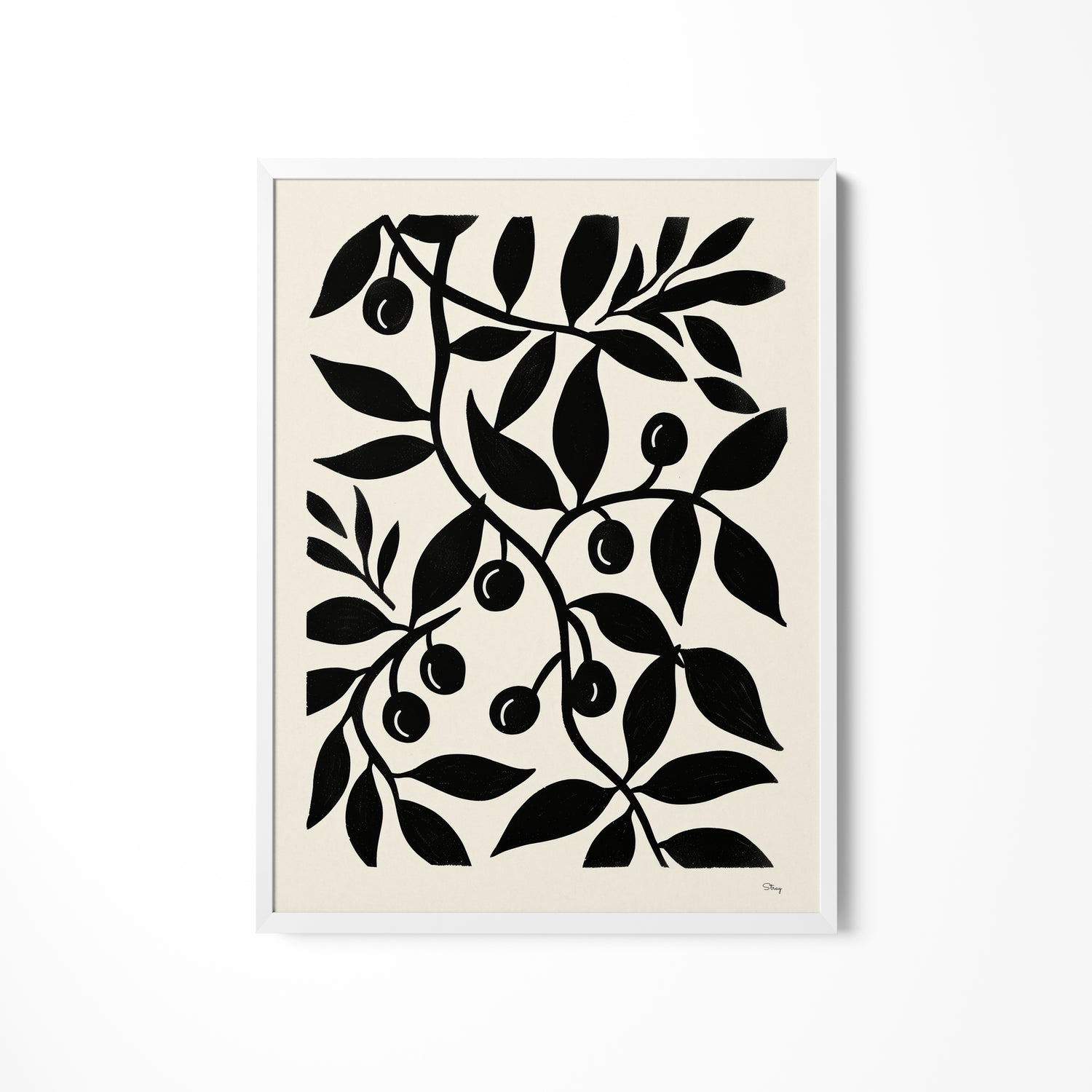a black and white picture of an olive tree