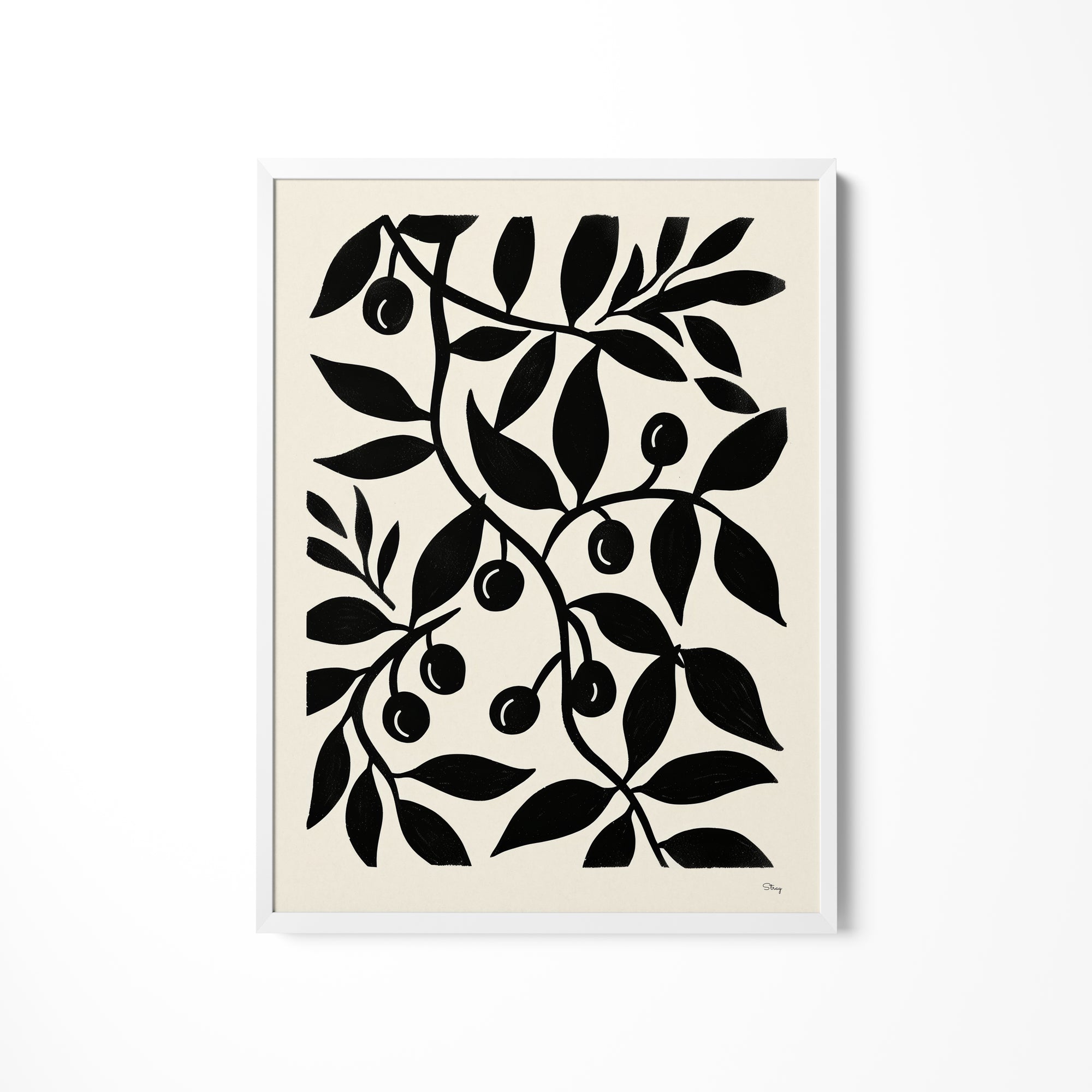 a black and white picture of an olive tree