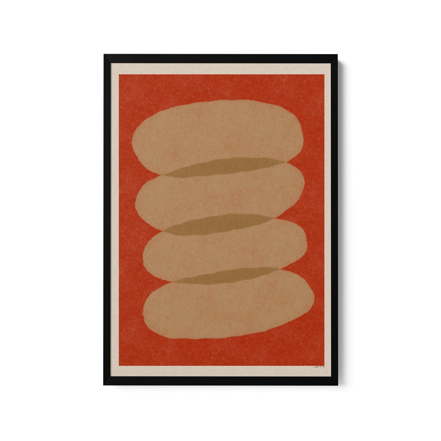 a picture of a hot dog on a red background