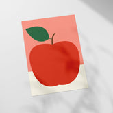 a piece of paper with a picture of an apple on it
