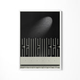 a black and white photo of a black and white poster
