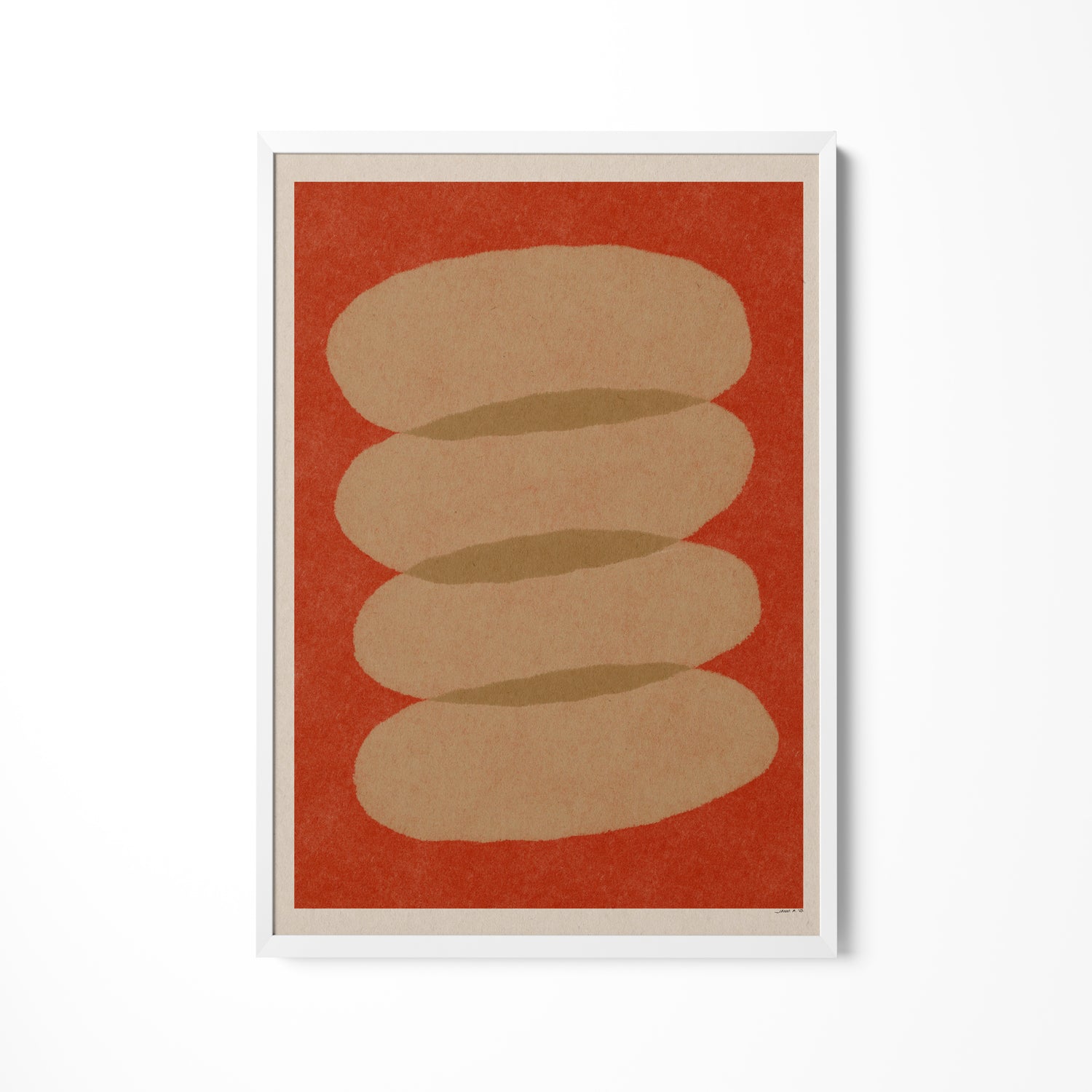 a picture of a hot dog on a red background