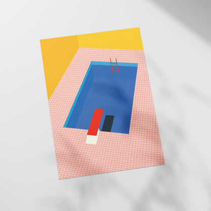 a piece of paper with a painting on it