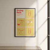 a poster hanging on the wall of a room