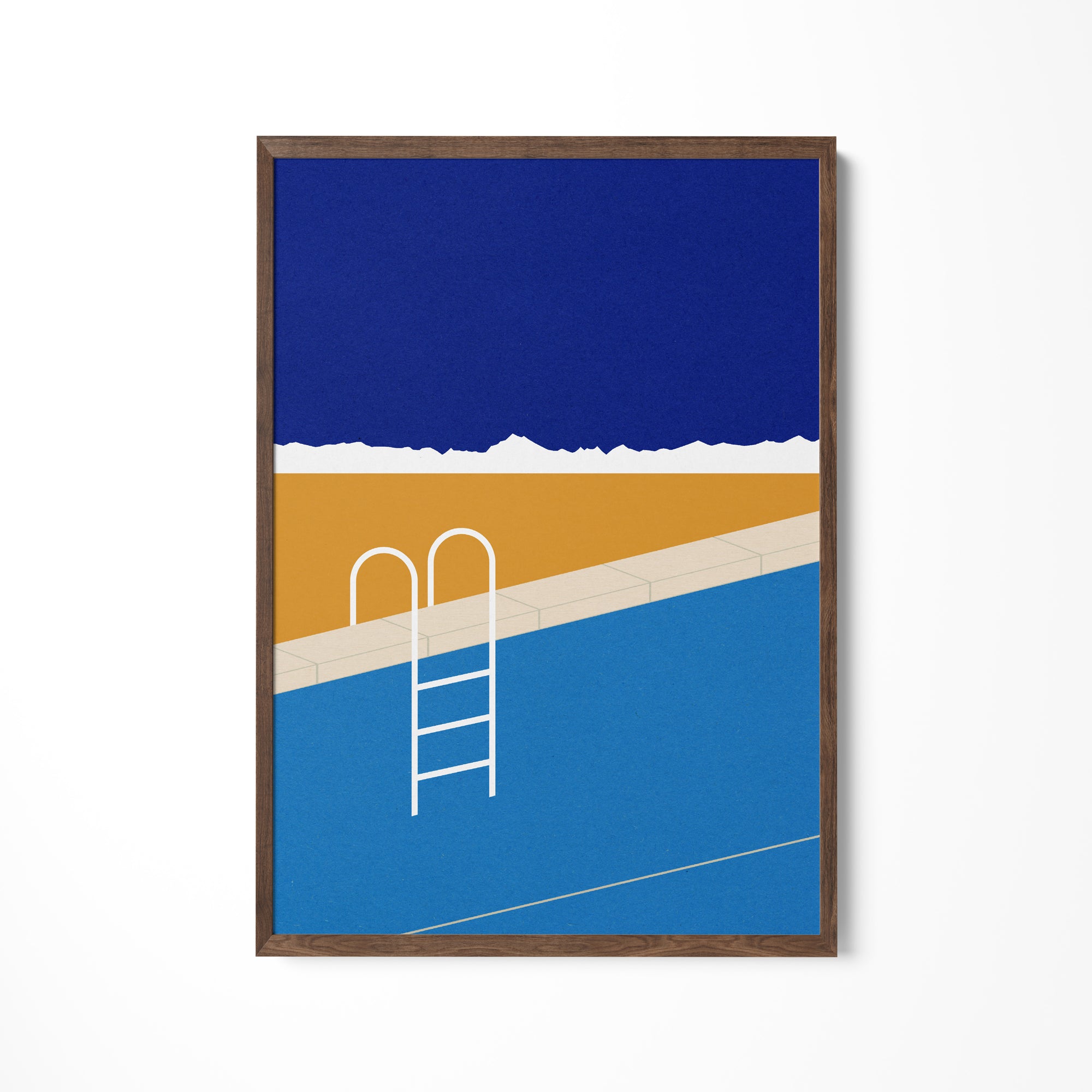 a picture of a ladder on a wall
