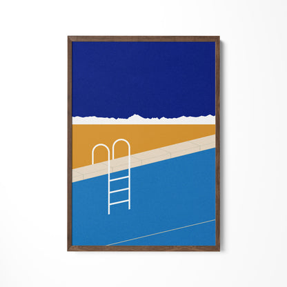 a picture of a ladder on a wall