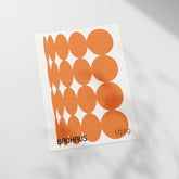 a close up of a piece of paper with circles on it