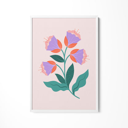a picture of a flower on a pink background
