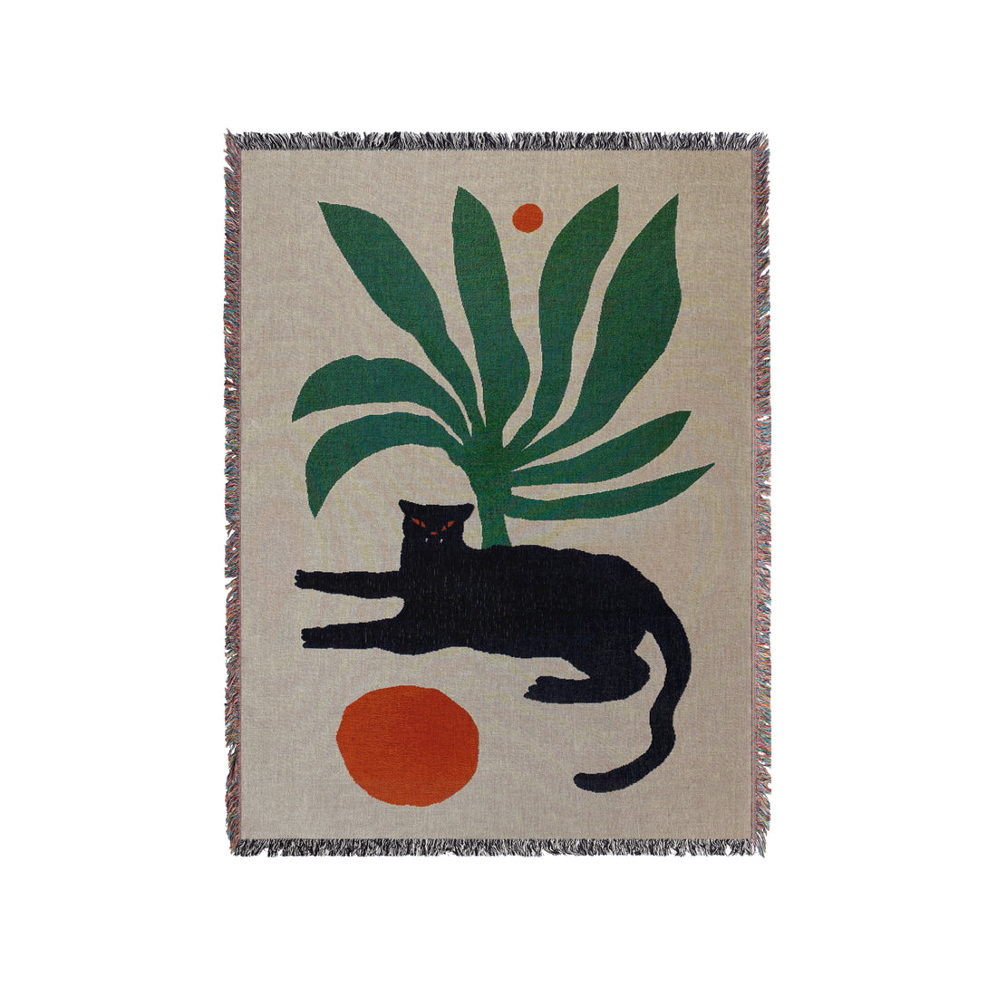 a black cat laying on top of a rug